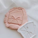 Valentines letter with bow stamp and cutter