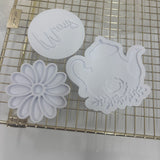 Odd Bunch- daisy, mum with heart & teapot