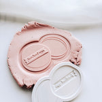 Petri Dish with “fertilised eggs” label stamp and cutter