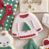 NEW Ugly Christmas Sweater Cookie stamp and cutter
