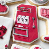 Lucky 7’s jackpot pokie machine debosser and cutter