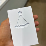 SALE BLANK (no number) party hat stamp & cutter