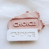 Choice font stamp & cutter