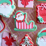 Santa Claus in Sleigh debosser stamp and cutter