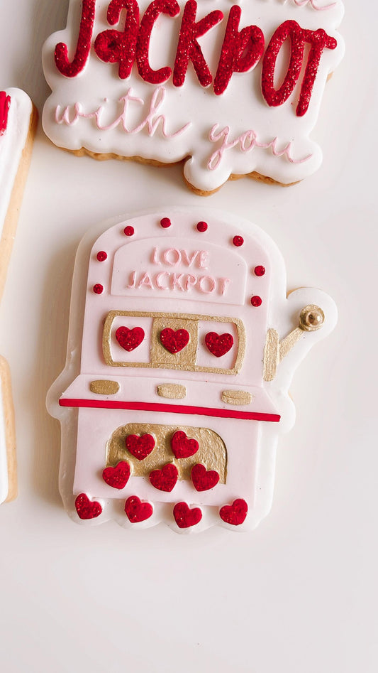 Love jackpot machine stamp and cutter