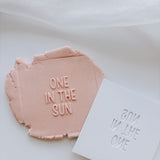 One in the Sun Plate stamp only