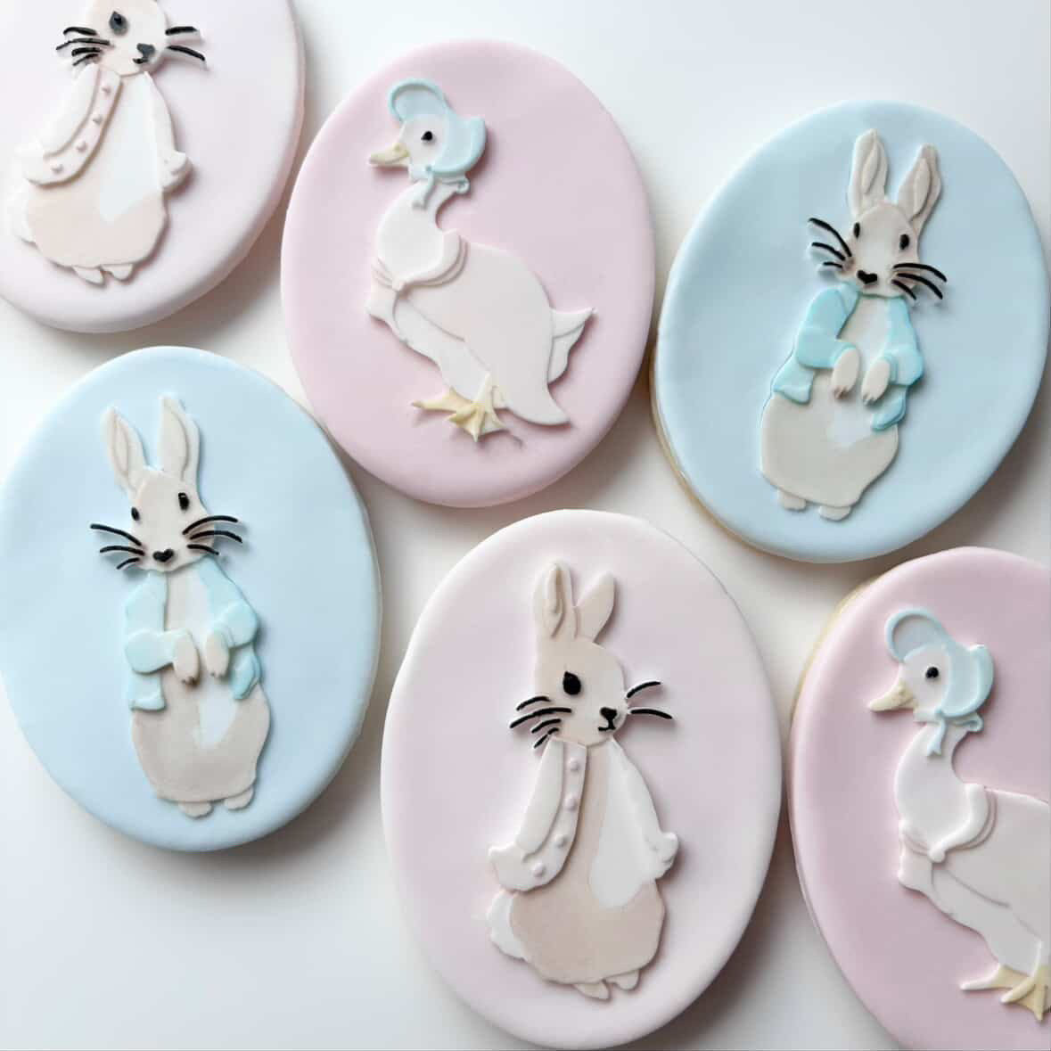 Peter rabbit on plate to use with a range of cutters