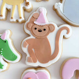 Simple Party at the zoo moneky stamp and cutter