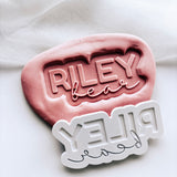 Personalised name ____ bear stamp & cutter