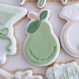 Simple full pear stamp and cutter