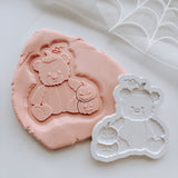 Beary cute pumpkin bear stamp and cutter