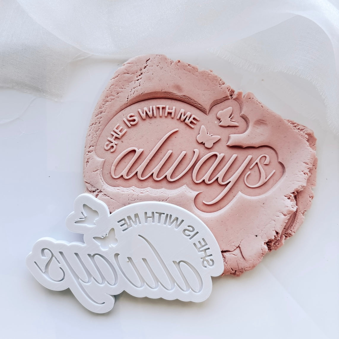 She is with me always stamp and cutters