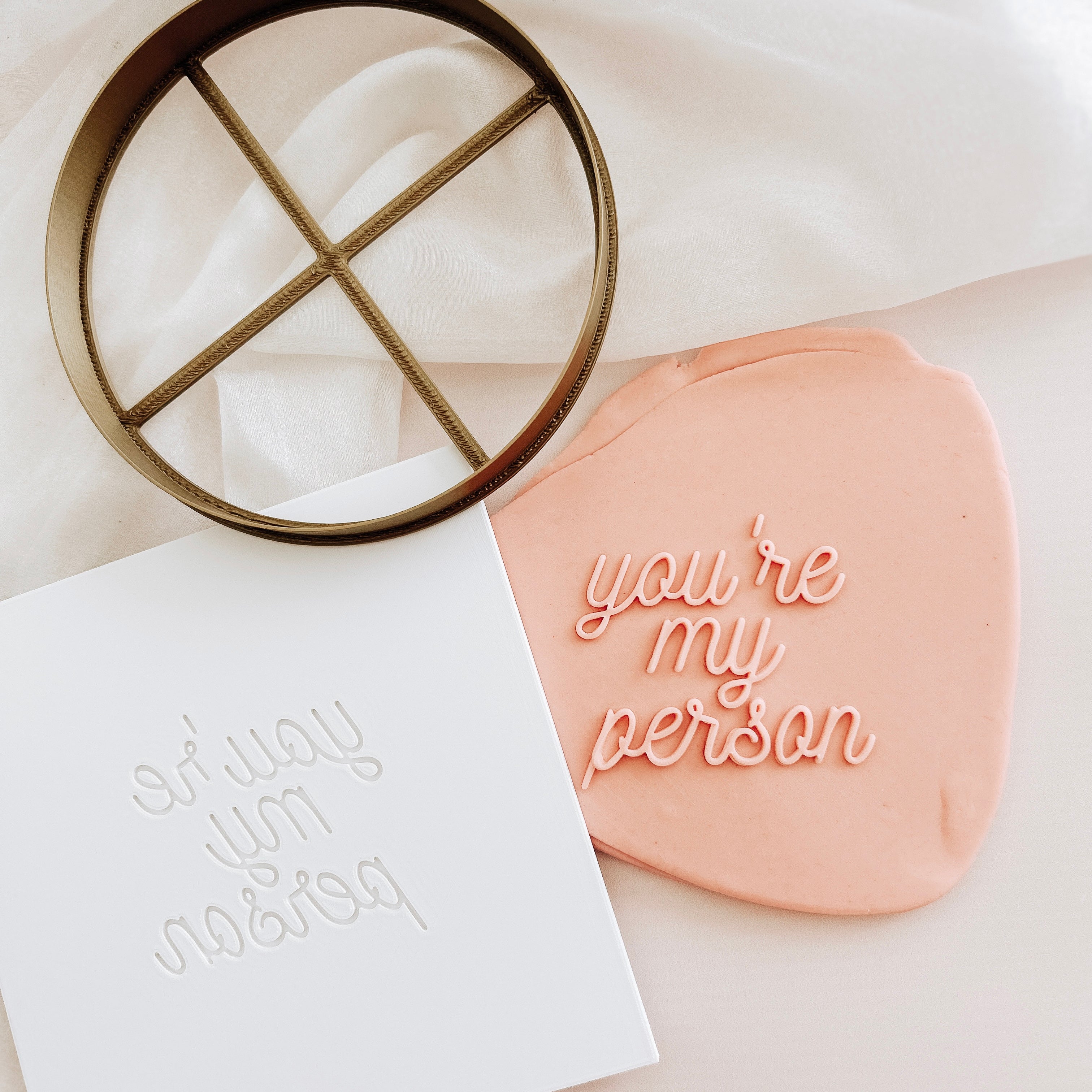 You’re my person cake plate and cutter