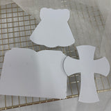 Odd Bunch- christening dress, cross inlay & christening scripture (Feminine version)