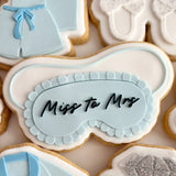 Miss to Mrs sleep mask stamp and cutter