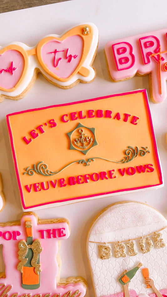 Let’s celebrate Veuve before vows debosser and cutter