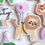 Simple Party at the zoo lion stamp and cutter