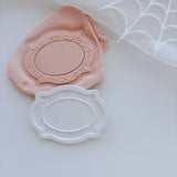 Blank gothic oval shaped frame stamp and cutter