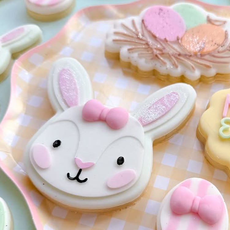 Cute Easter bunny head stamp and cutter