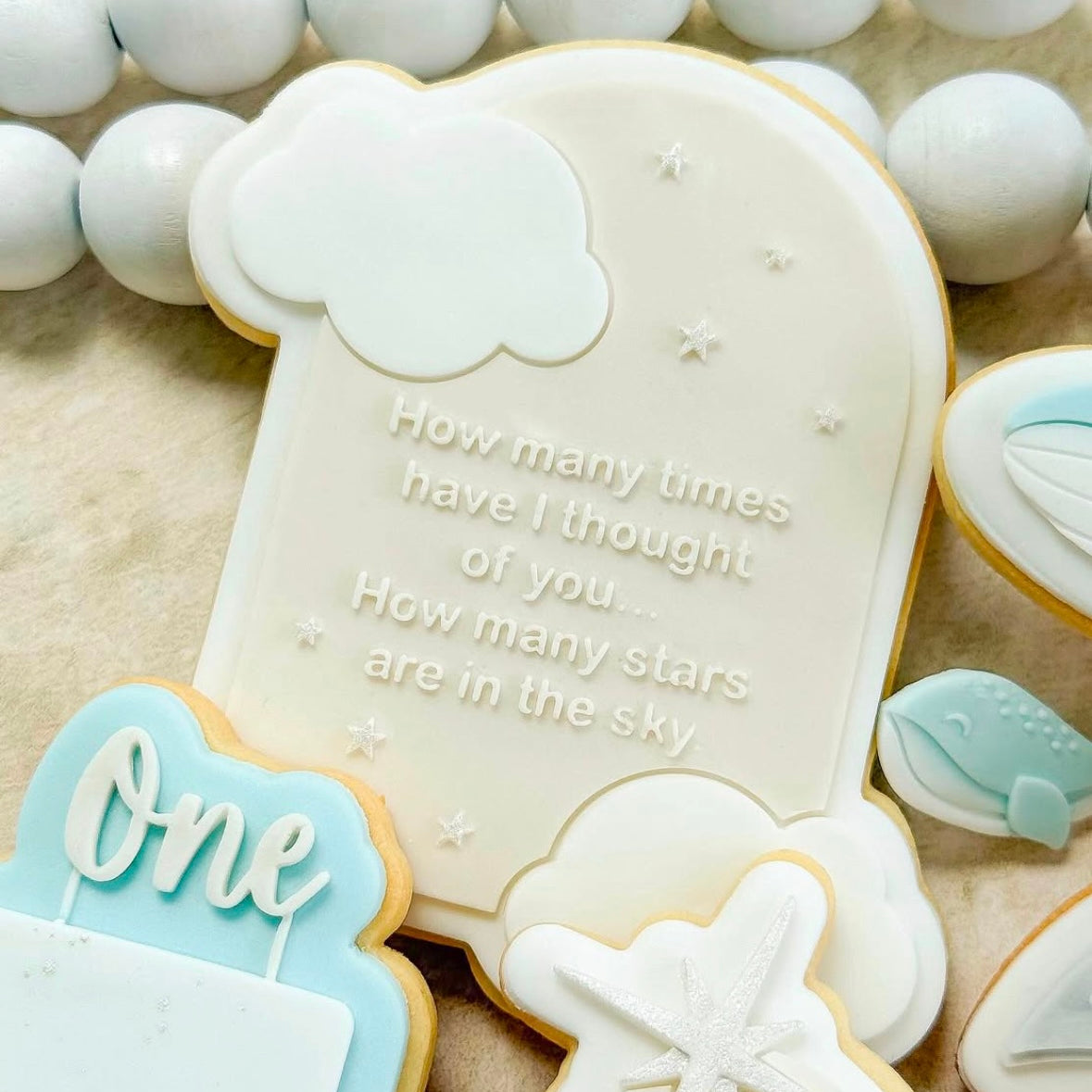 Sweet quote in cloud arch stamp and cutter
