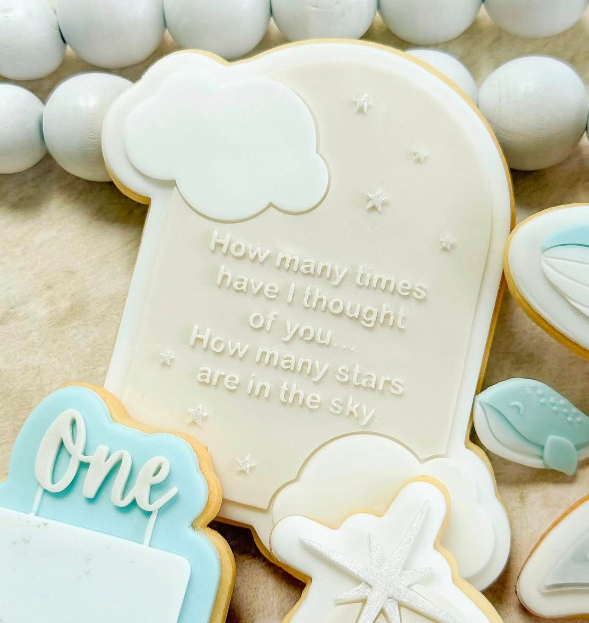 Sweet quote in cloud arch stamp and cutter