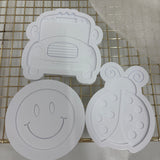 Odd Bunch- smiley face, ladybug & school bus