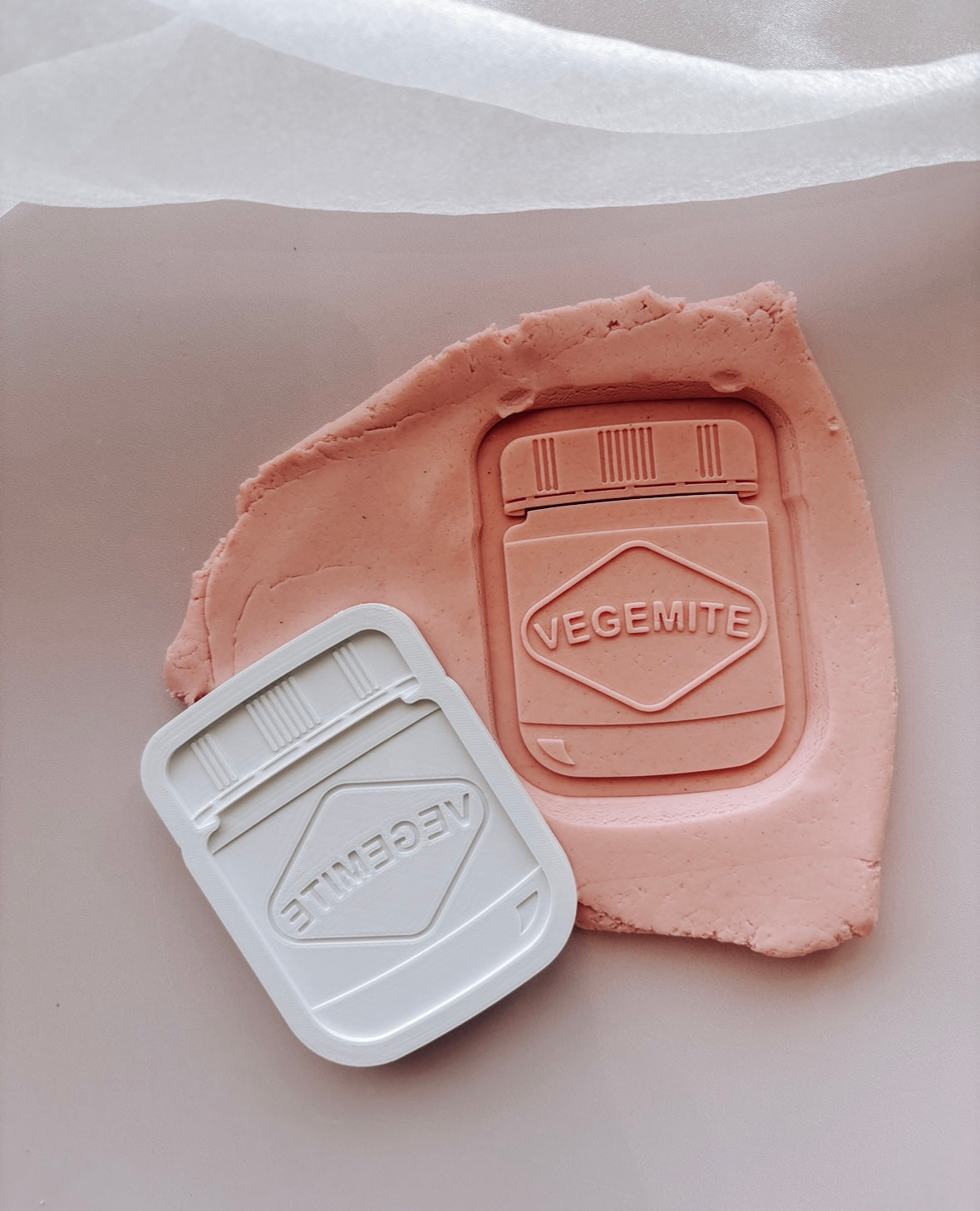 Vegemite Debosser stamp and cutter