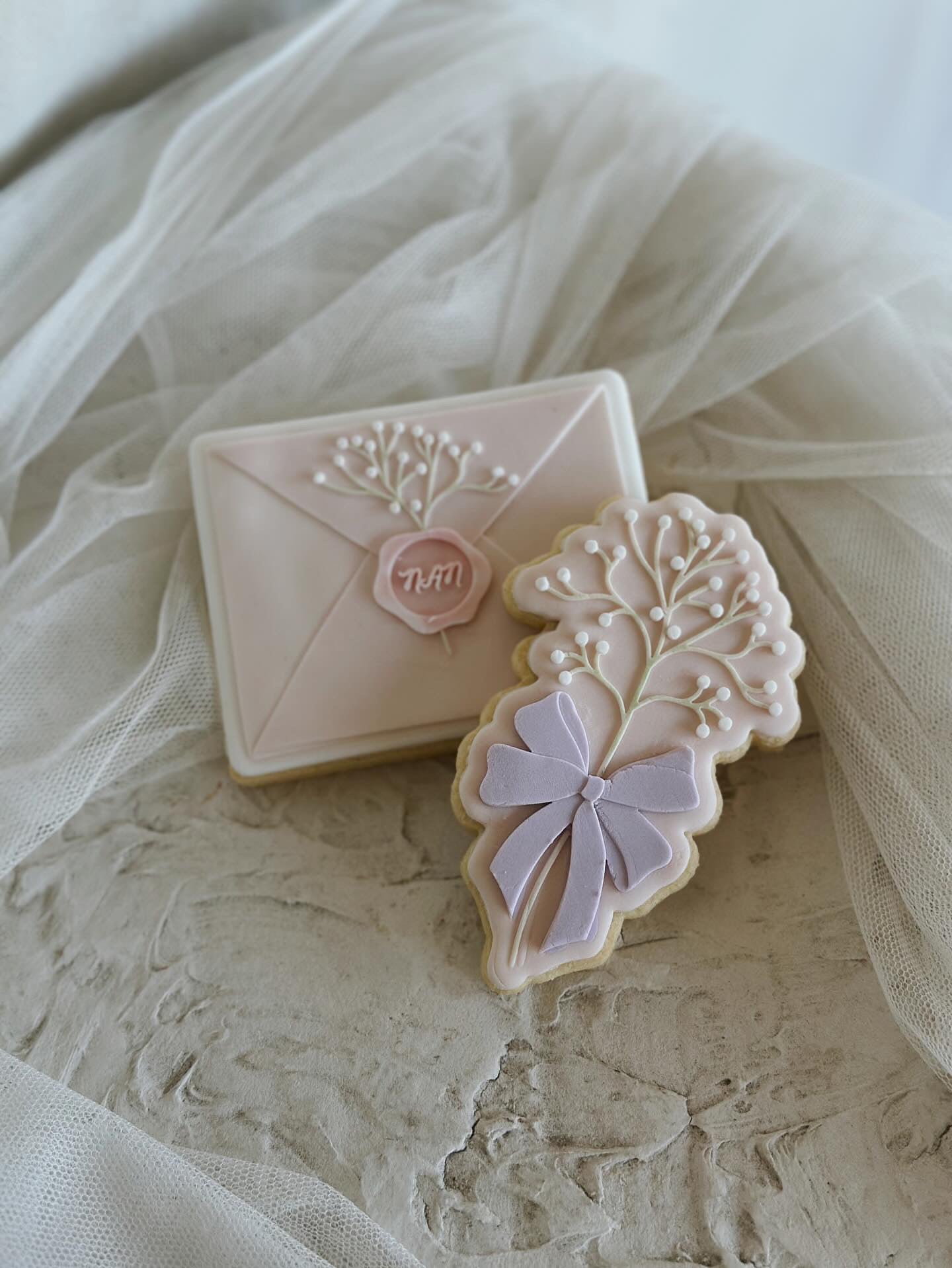 NAN- Elegant Mother’s Day letter/ envelope with baby’s breath and wax seal