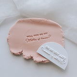 Blank calendar arch set of 8 including 7 embosser phrases