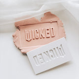 WICKED font stamp and cutter