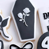 Roses on coffin debosser and cutter