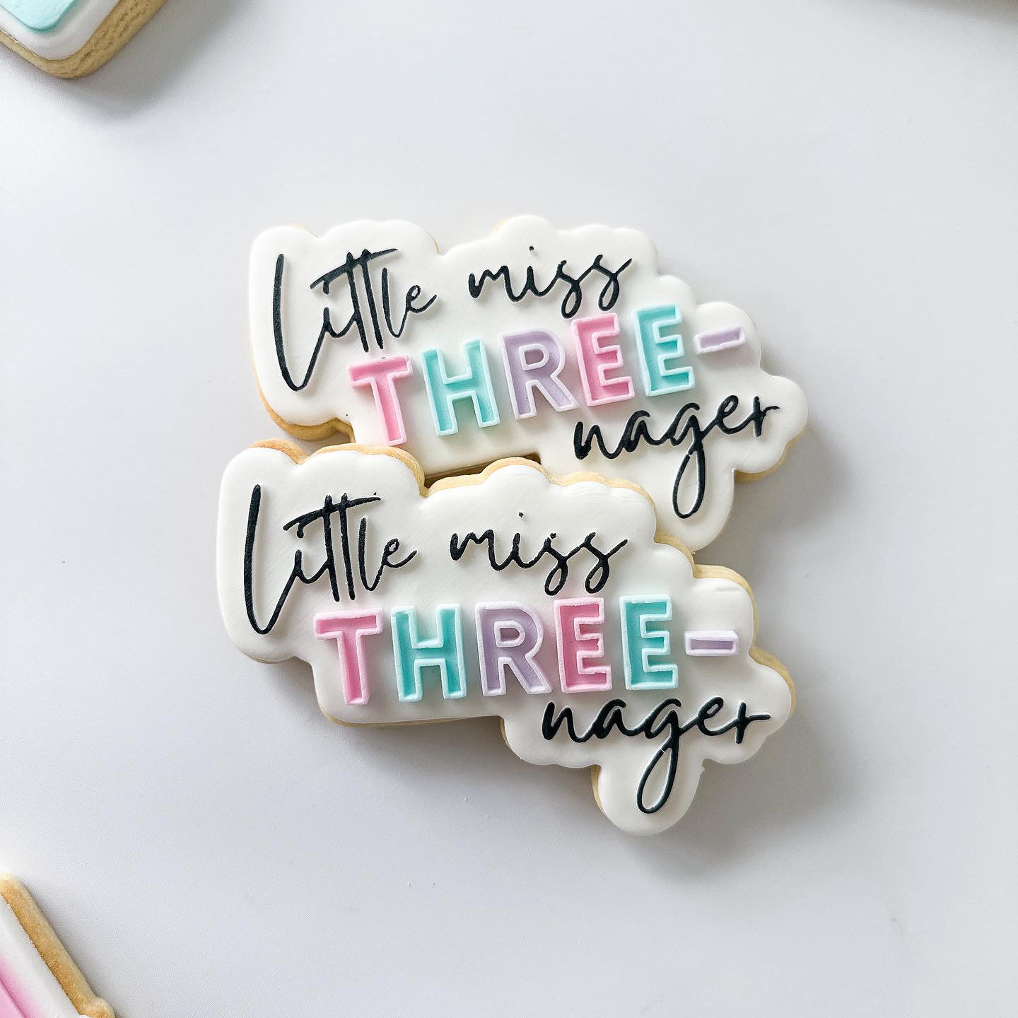 Little miss Three-nager stamp and cutter