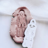 80’s themed aerobics woman stamp & cutter