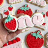 One with strawberry "o" debosser and cutter