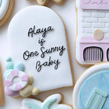 Mini set of 2 pool with floaties stamp and cutter