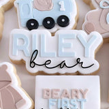 Personalised name ____ bear stamp & cutter