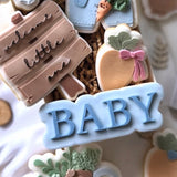 Baby WORD font shape stamp and cutter