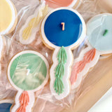 SALE Single balloon with tassel stamp and cutter