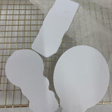 Odd Bunch- bear in hot air balloon, baby block & oval with bow