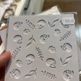 SALE Skull and floral pattern plate