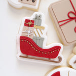 Santa’s sleigh full of presents stamp and cutter