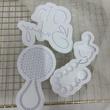 Odd Bunch- rattan rattle, oh baby & dummy rattle
