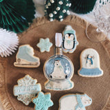 Bear snow globe debosser and cutter