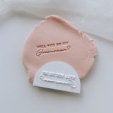 Blank calendar arch set of 8 including 7 embosser phrases