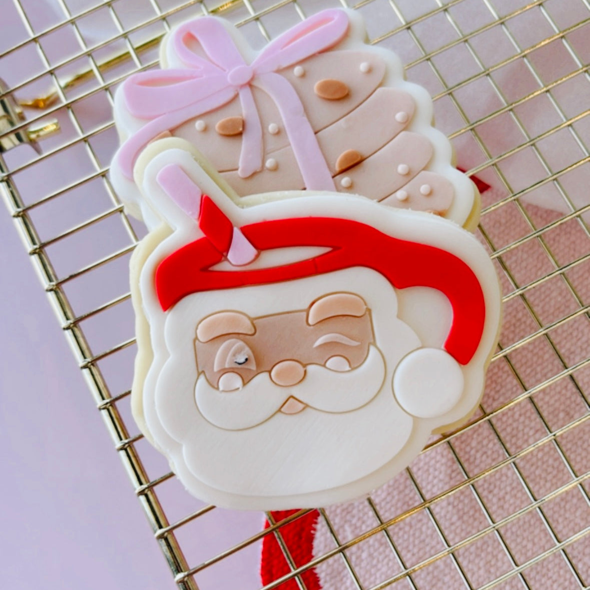 Santa mug with straw stamp and cutter