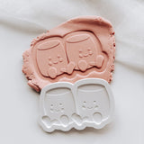 Amuseables pink and white marshmallows stamp and cutter