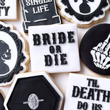 Bride or die font stamp and cutter