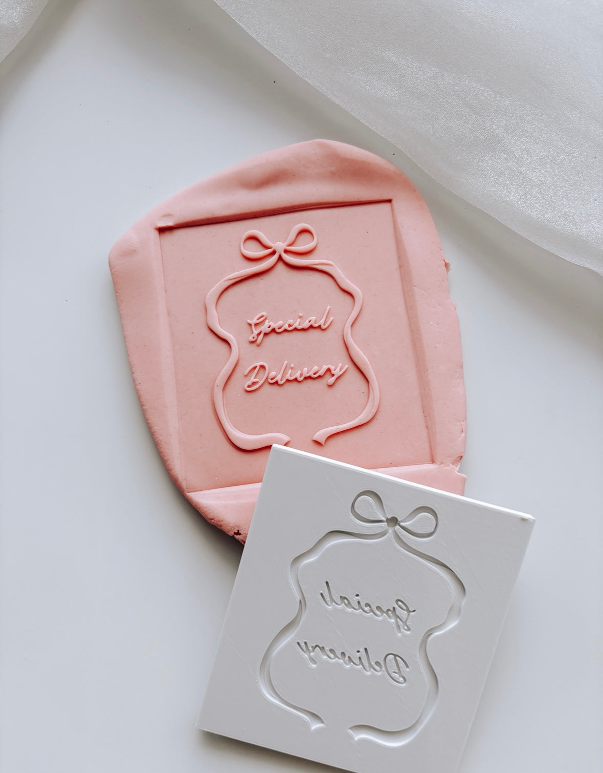 Special delivery stamp and cutter