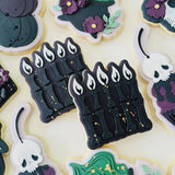 Skeleton themed birthday candles debosser and cutter