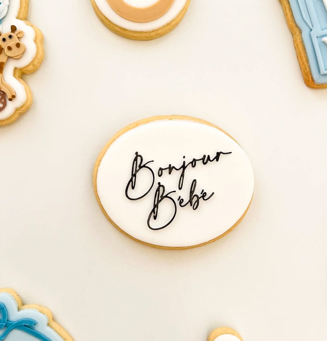 Bonjour Bebe’ stamp and cutter